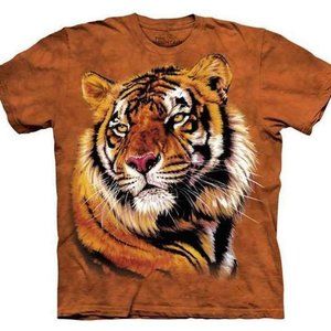 Tiger King Mountain Power And Grace Animal Orange Cotton T-Shirt Adult S-3X